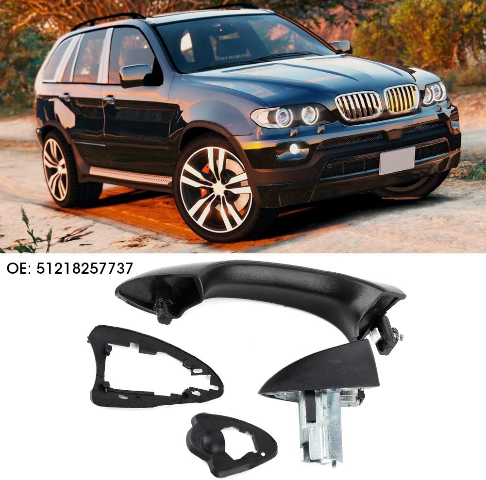 Reminnbor Türgriff,51218257737 Türgriff hinten links aussen aussen ABS Plastic Türgriff Passend für