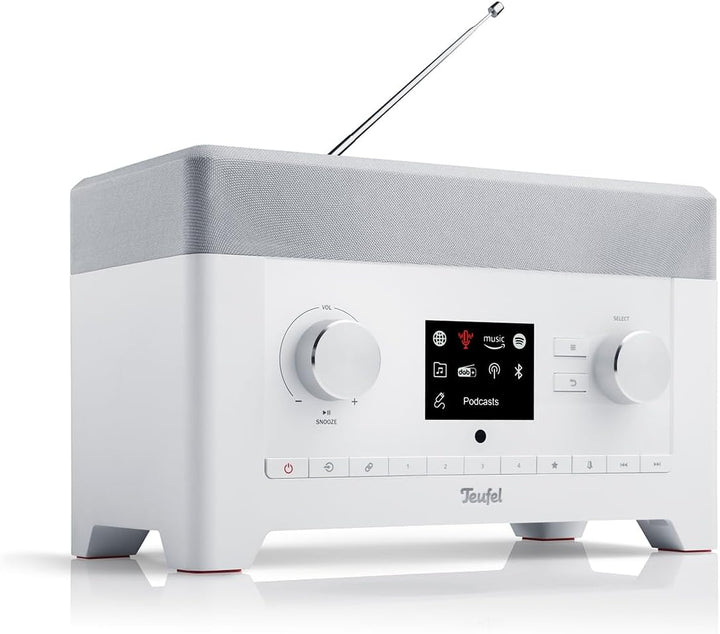 Teufel Radio 3SIXTY DAB+ Internet Radio Stereo Lautsprecher Musik 360-Grad-Sound Dank Dynamore Bluet