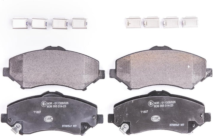 HELLA PAGID 8DB 355 014-231 Bremsbelagsatz - T1807 - Dicke/Stärke: 17.5mm - Bremssystem: Bosch - mit