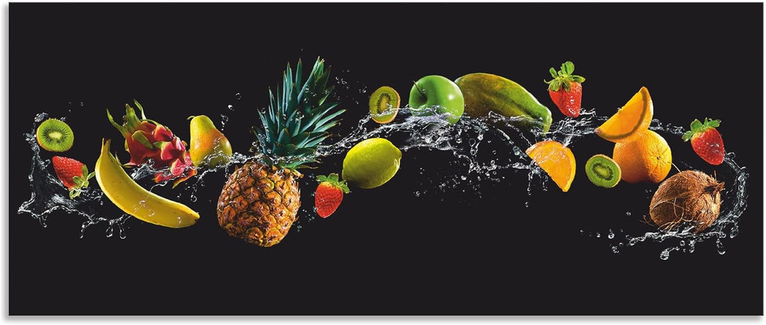 ARTland Küchenrückwand Alu 120x50 cm (BxH) viele weitere Grössen Spritzschutz Küche für Herd Spüle D