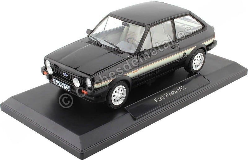 Norev NV182743 1:18 Fiesta XR2 1981, schwarz, Ford Sammelmodell, Mehrfarbig
