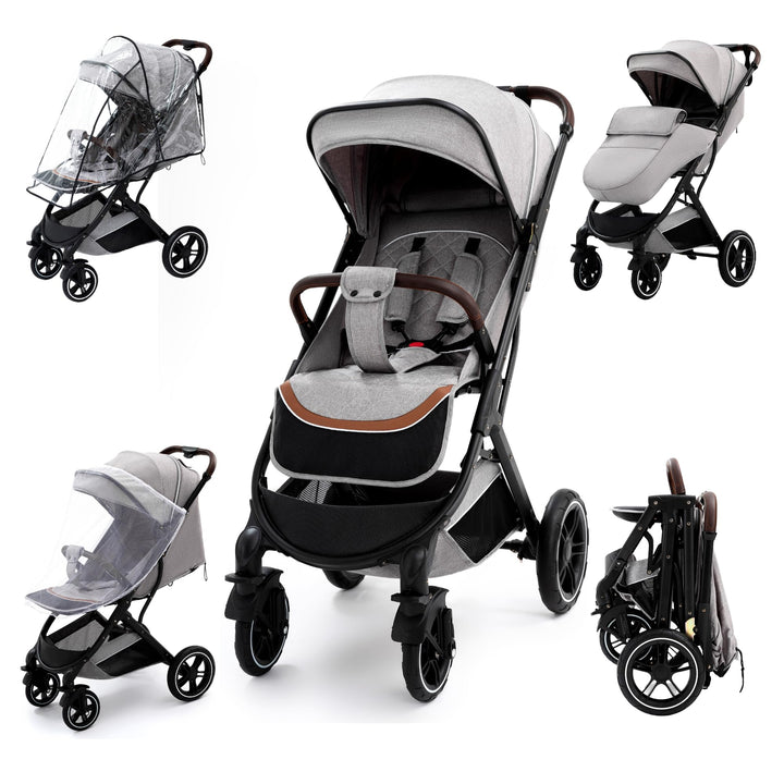 YAZOCO Kinderwagen, 0–4 Jahre buggy klein Zusammenklappbar, 0–22 kg,buggy klein zusammenklappbar, Fu