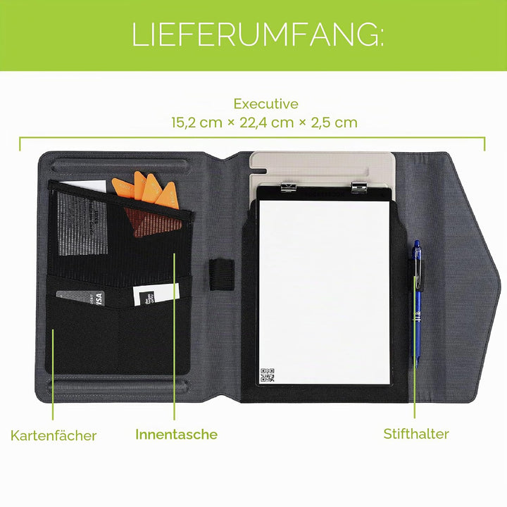 Rocketbook Kapselhülle für Orbit Executive – 100% recycelbare Hülle mit Stifthalter, Magnetverschlus