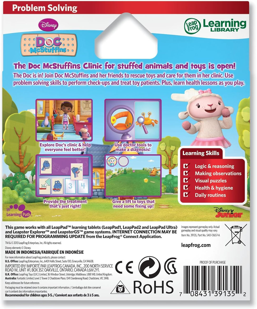 LeapFrog Explorer Spiel: Disney Doc McStuffins (für LeapPad und LeapsterGS), Doc McStuffins