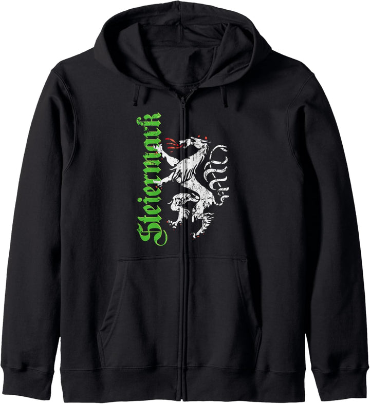 Steiermark Steirer Wappen Panther Steiermark Kapuzenjacke