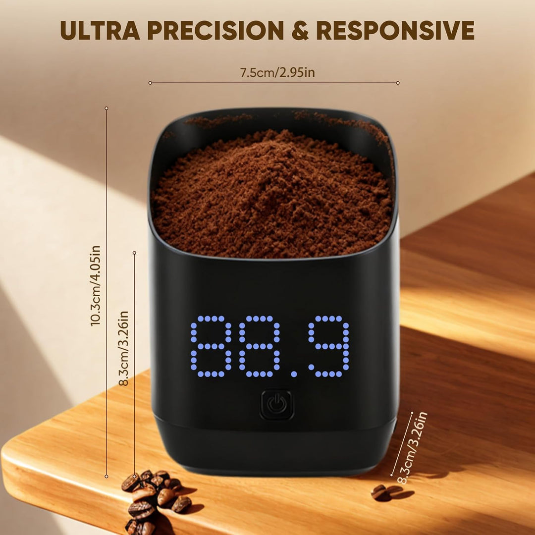 Kaffee Waage mit LED-Display, Precision Kaffevåg för Espresso & Pour-Over, Barista Zubehör, Präzises
