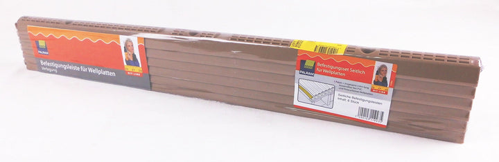 PALRAM - Befestigungsleiste/Befestigungsset Seitlich für Wellplatten - 1 Paket / 6 Stück/insgesamt 3