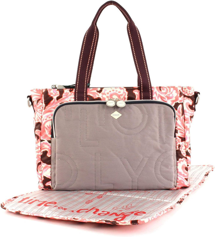 Oilily Damen Charm Diaperbag MHz Tasche Pink (Rose), Pink (Rose)