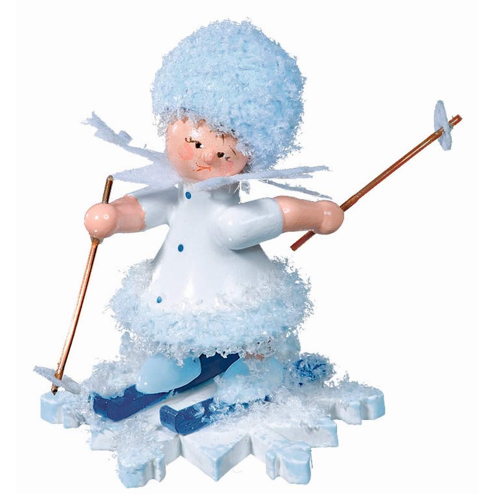 Schneeflöckchen mit Ski - 5 cm