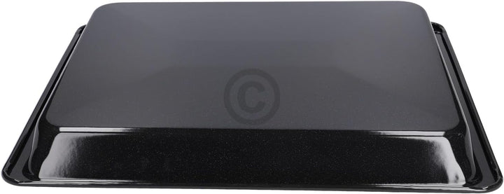Backblech kompatibel mit Amica 9065936 hohes schwarzes emailliertes Kombiblech Fettpfanne