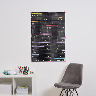 dot on Jahreskalender 2025 mit bunten Klebepunkten - Wandplaner Designkalender DIY Kalender Wandkale