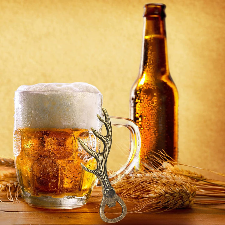 LKKCHER Hirschgeweih Geschenke, Geburtstagsgeschenk für Frauen Männer, Bierflaschenöffner, Weihnacht