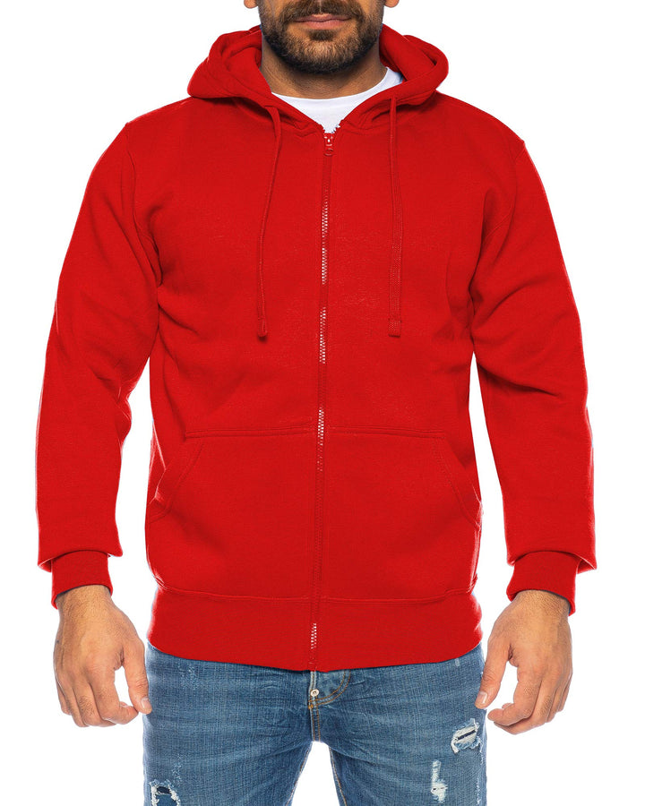 Raff & Taff Herren Zipper Hoodies Kapuzenjacke Sweatjacke Übergangsjacke Jacke Basic Schlicht bis 8X