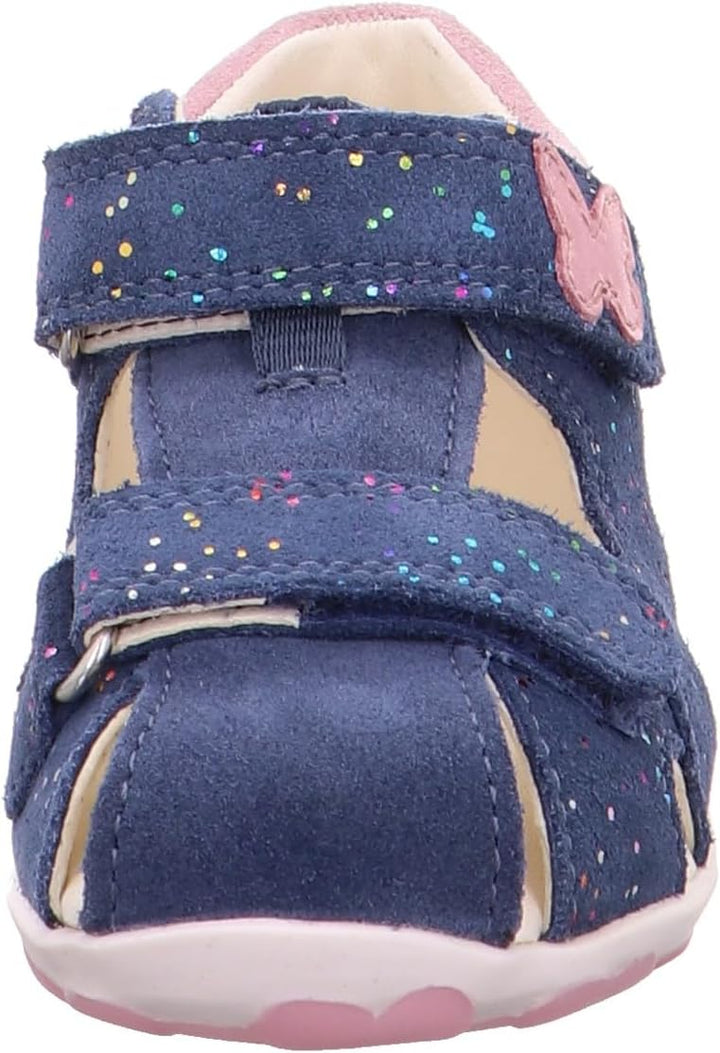 Superfit Baby Mädchen FANNI Sandalen, 21 EU Blau Rosa 8020
