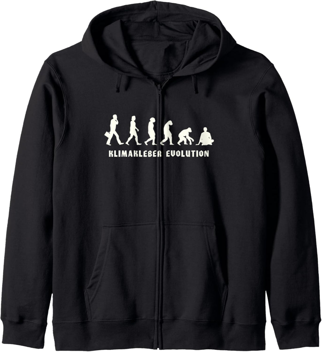 Klimakleber Evolution T-Shirt I Klimaaktivist Klimakleber Kapuzenjacke