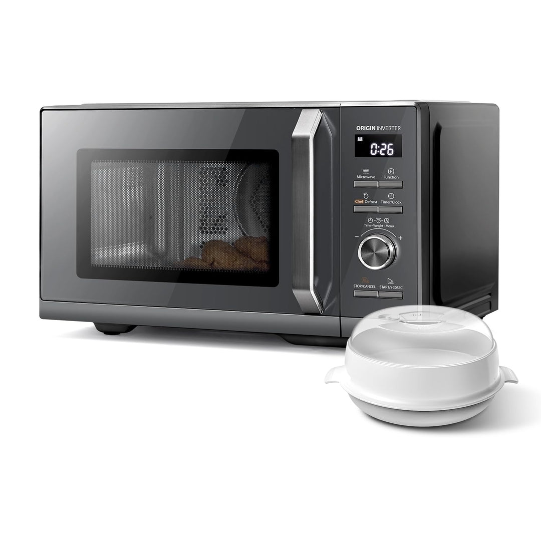 Toshiba MW3-AC26SFI(MG) Mikrowelle mit Grill und Heissluft 6-in-1 Mikrowellenherd mit Dampfgarer 26L