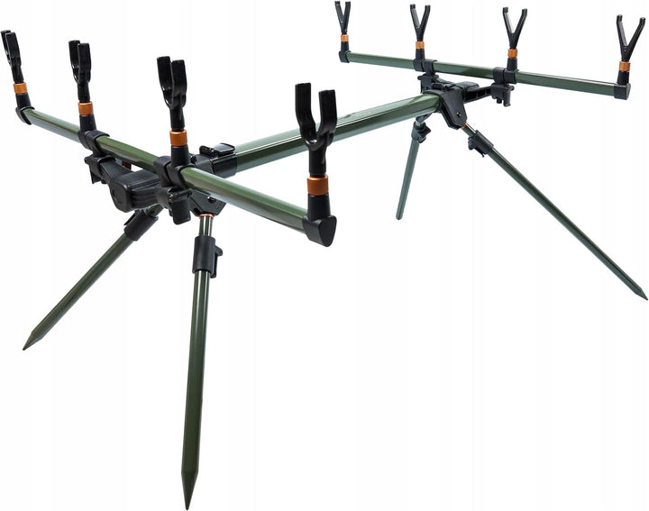 Premium Rutenhalter Rod pod Karpfenangeln 4 Ruten mit Auflagen & Tasche