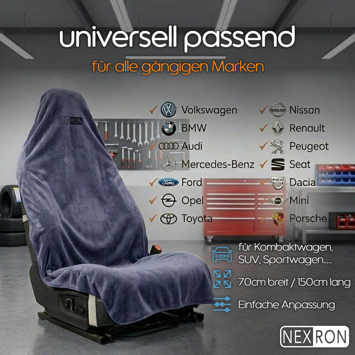 NEXRON® Sitzbezug Auto Vordersitze – besonders bequemer Autositzschoner mit atmungsaktivem Premium S