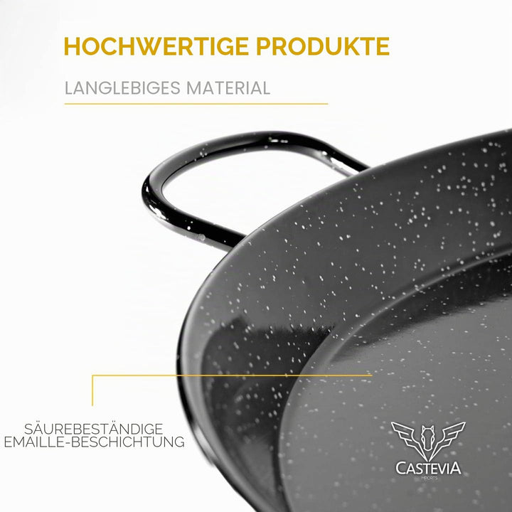 Paella-Pfanne 55 cm Stahl emailiert