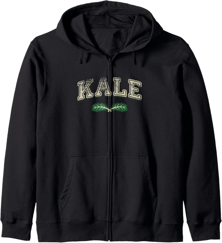 Kale University - Funny Vegan Pun Quote Kapuzenjacke