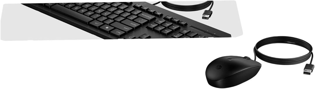 HP 225 - Tastatur-und-Maus-Set - 100% - Full Size - USB - QWERTZ - Deutsch - Schwarz