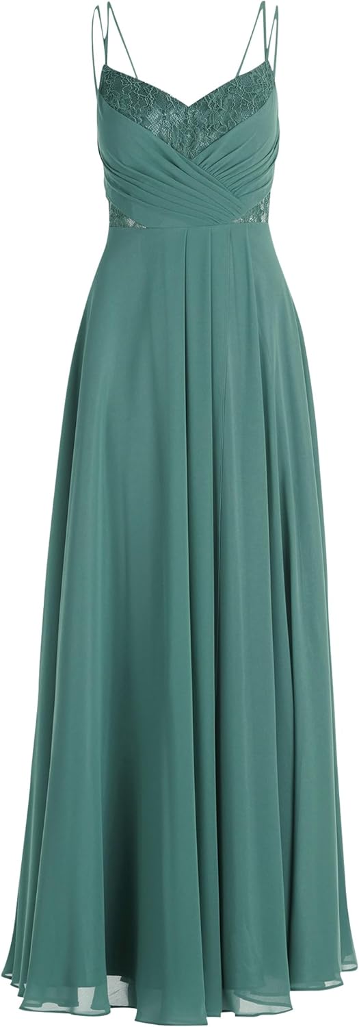 Vera Mont Damen Abendkleid mit Spitze 34 Dark Forest, 34 Dark Forest