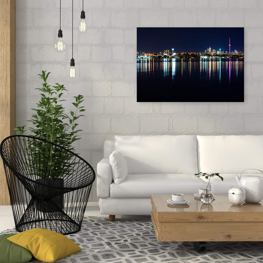 Feeby Wanddeko Toronto Leinwandbild Kunstdruck Stadt mehrfarbig 90x60 cm Leinwandbild 90x60 cm mehrf