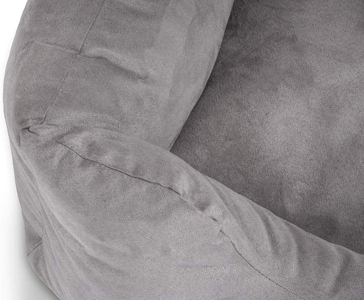 Knuffelwuff Hundebett Dreamline aus Velours XXL 120 x 85cm Grau