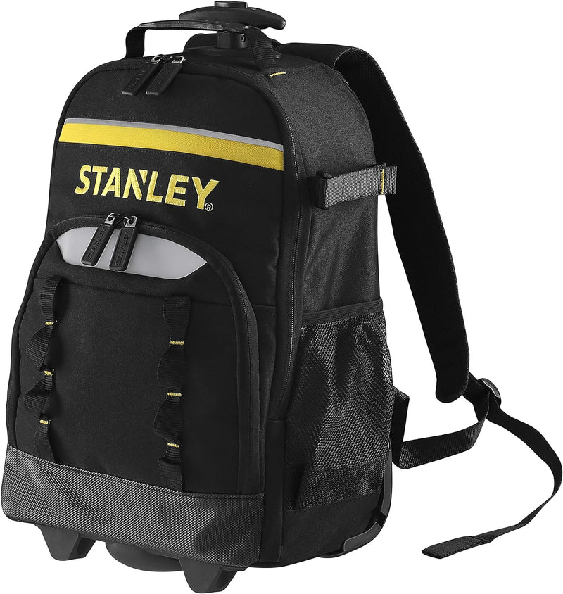 Stanley Essential Rucksack mit Teleskopgriff und Rädern STST83307-1 (15kg Ladefähigkeit, aus 600 Den