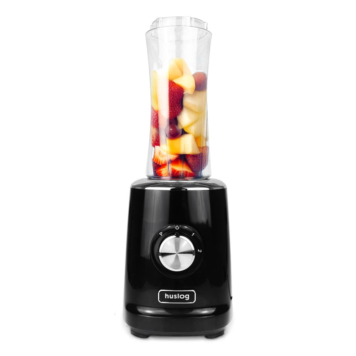 BlendGo Blender Smoothie-mixer, Trinkflasche 600 Ml, Schwarz Schwarz HUS1012, Schwarz HUS1012
