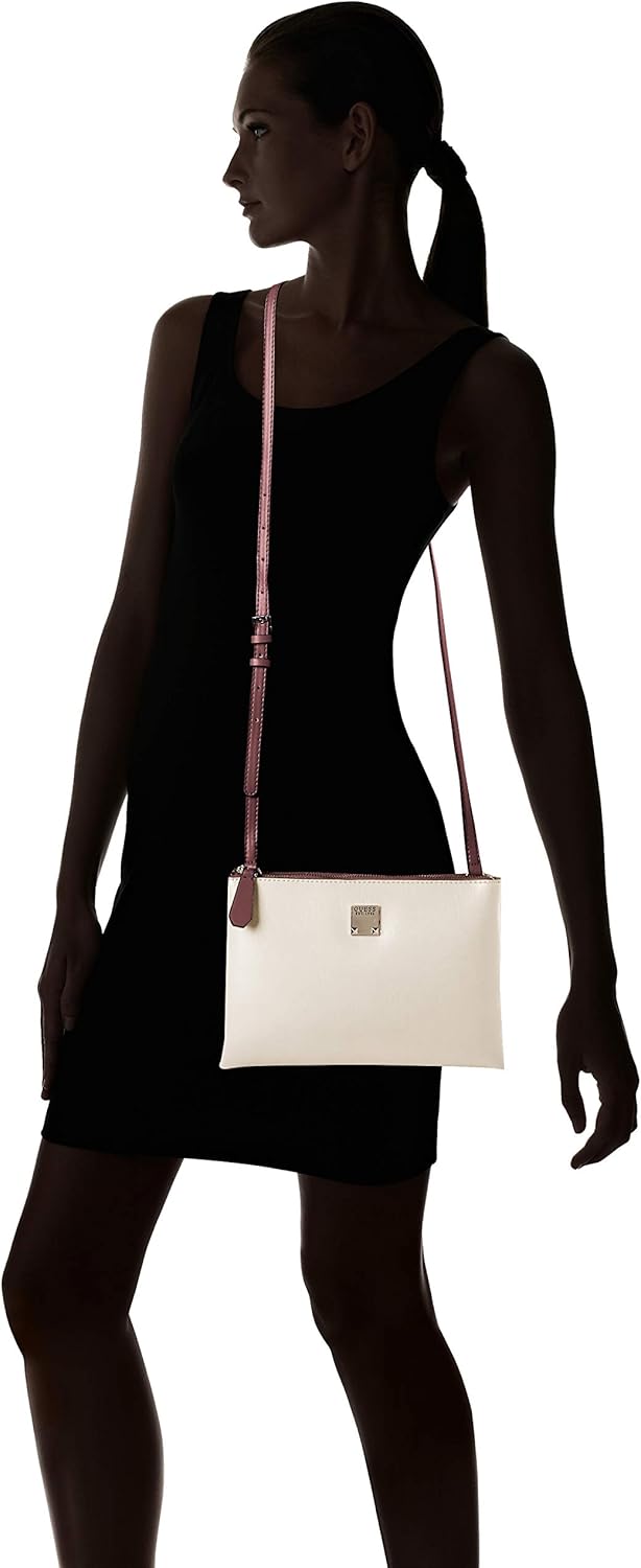 Guess Lenia Mini Dbl Zip Crossbody Handgelenkstasche Schwarz (Cameo Multi), Schwarz (Cameo Multi)