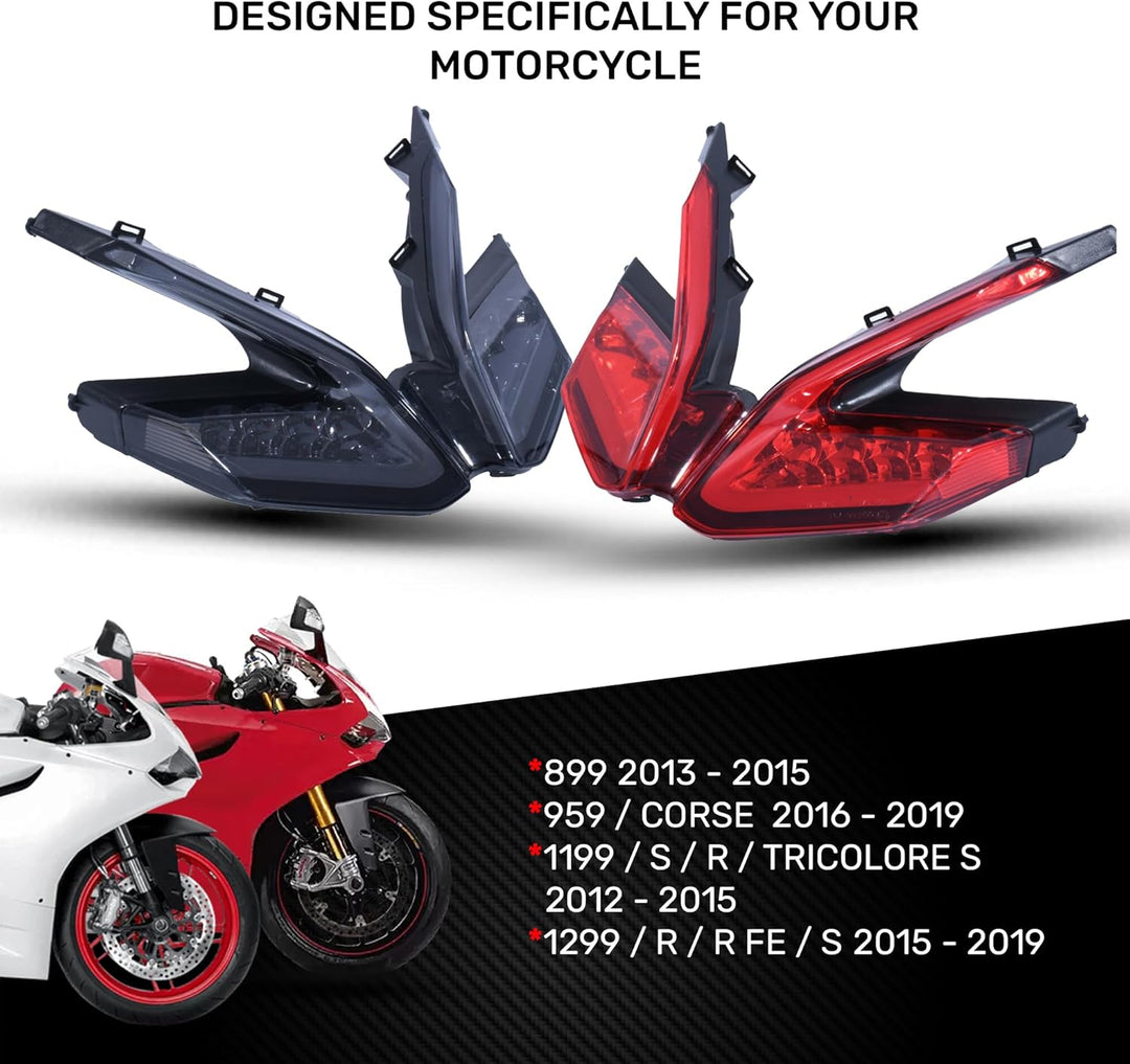 aVDB-moto LED Bremslicht kompatibel mit DUCATI PANIGALE 1199, S, R 2012-2015, PANIGALE 899 2013-2015