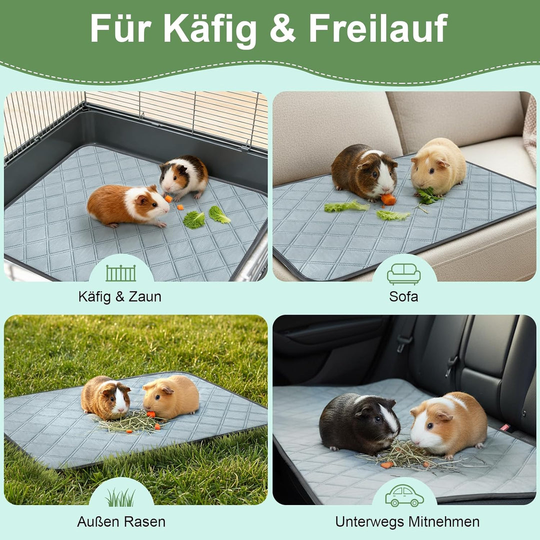 3 Stück pipipads meerschweinchen Wiederverwendbare - Super Saugfähig & rutschfest, Ideales Meerschwe