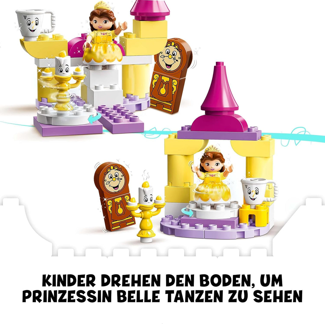 LEGO 10960 DUPLO Belles Ballsaal, Die Schöne und das Biest, Schloss und Prinzessinnen-Spielzeug für