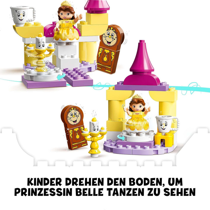 LEGO 10960 DUPLO Belles Ballsaal, Die Schöne und das Biest, Schloss und Prinzessinnen-Spielzeug für
