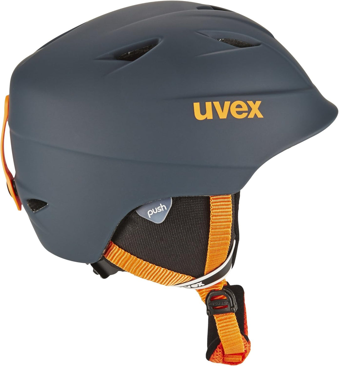 Uvex Kinder Airwing 2 Skihelm 52-54 cm titanium-orange mat, 52-54 cm titanium-orange mat
