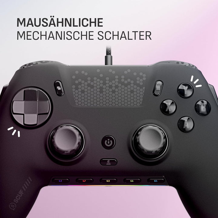 Scuf ENVISION V2 (2025) Kabelgebundener Gaming-Controller für PC – Anti-Drift-Daumenstifte – Fünf Ab