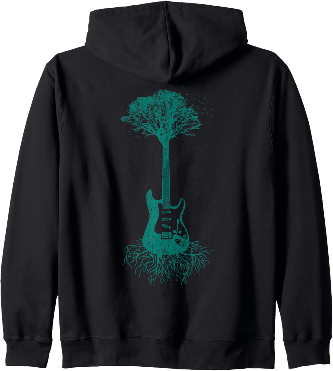Gitarrist Gitarre Gitarren Baum Natur Gitarrenspieler Kapuzenjacke