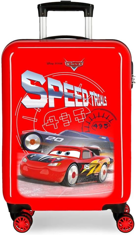 Disney Cars Speed Trails Kabinenkoffer Rot 38x55x20 cms Hartschalen ABS Kombinationsschloss 34L 2,6K