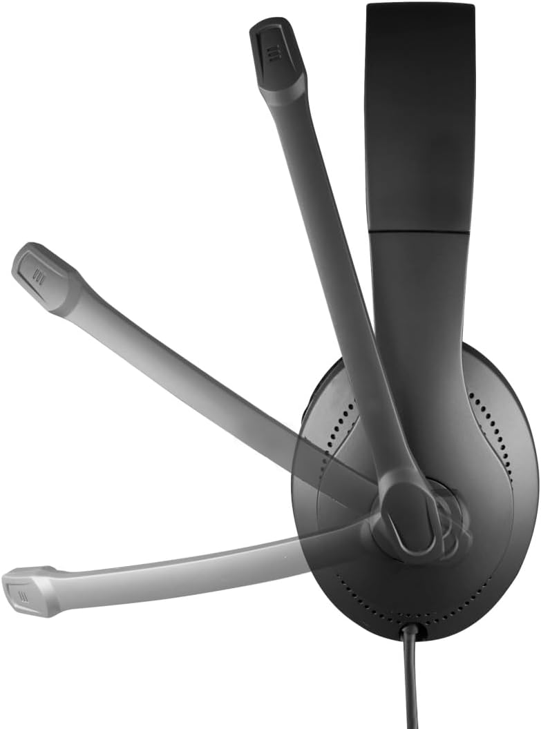 Hama HS-USB300 PC-Headset USB schnurgebunden, Stereo On Ear Schwarz, Universal (Packung mit 2) Schwa