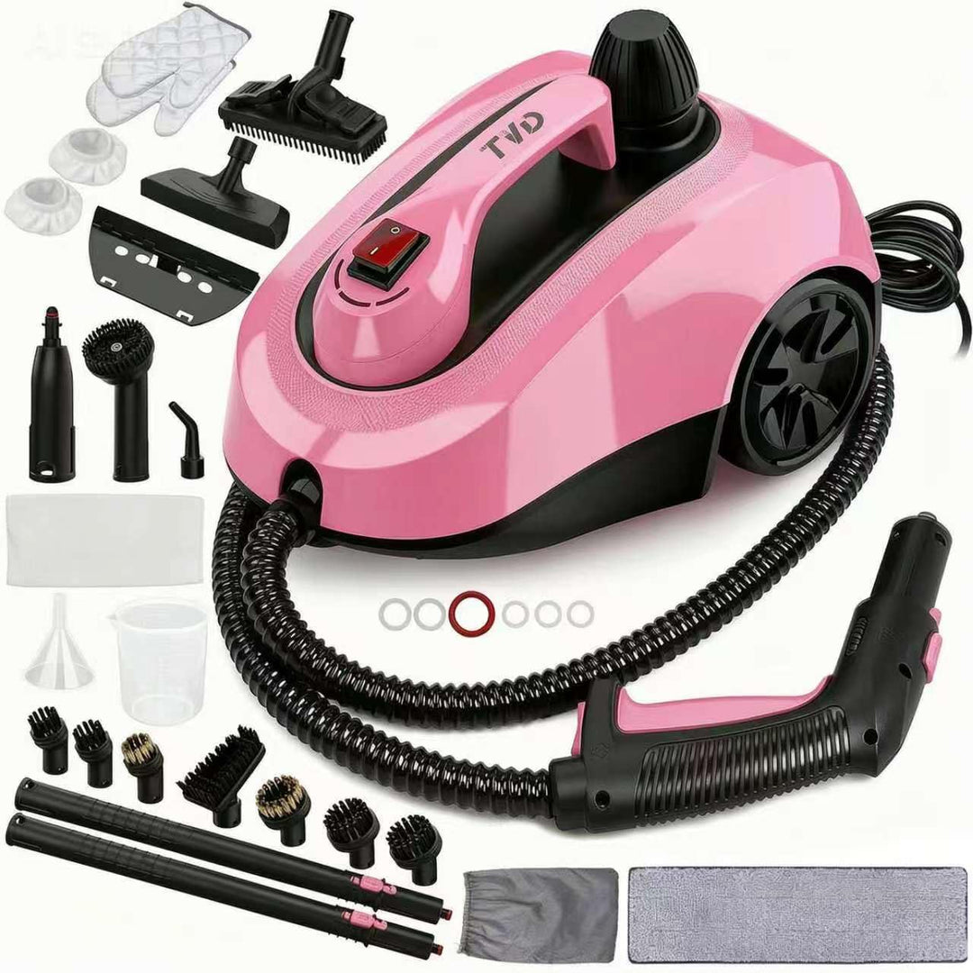 TVD Dampfreiniger, Polstermöbelreiniger, mit 5 m extra Langem Netzkabel Rosa, Rosa