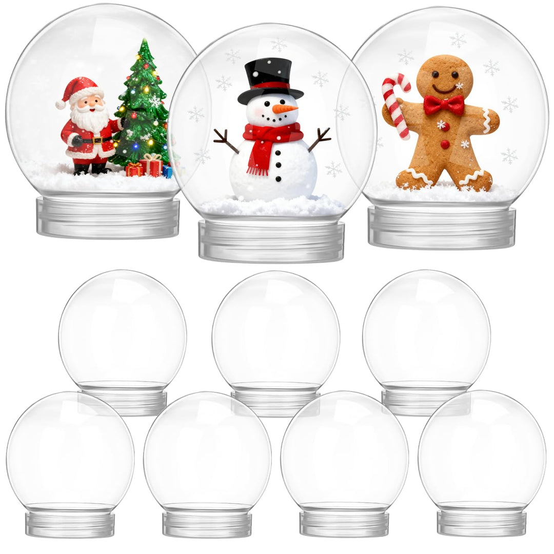 HOMSFOU 10 Stück Weihnachten DIY Schneekugel Requisite Weihnachten DIY Basteln Herstellung DIY Herst