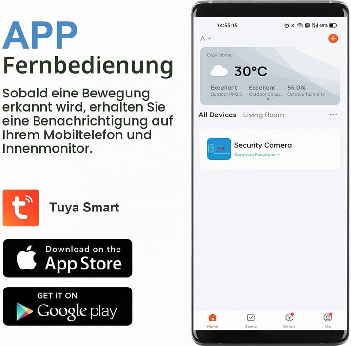 10“ kabelgebundenes Video-Türklingelsystem mit IR-Nachtsicht, Zwei-Wege-Sprechanlage, Fernentriegelu