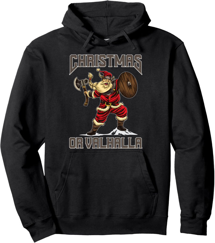 Christmas Or Valhalla - Wikinger Weihnachten Pullover Hoodie
