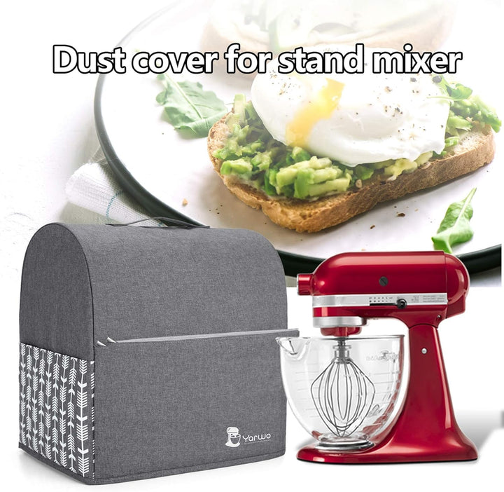 Yarwo Abdeckhaube Kompatibel mit Kitchen Aid Küchenmaschine Zubehör, Schutzhülle mit Oberem Griff fü