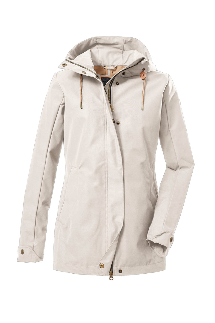 G.I.G.A. DX Damen Wmn Jckt 3-Lagen Funktionsjacke/Outdoorjacke mit Kapuze 38 gebrochenes weiss, 38 g