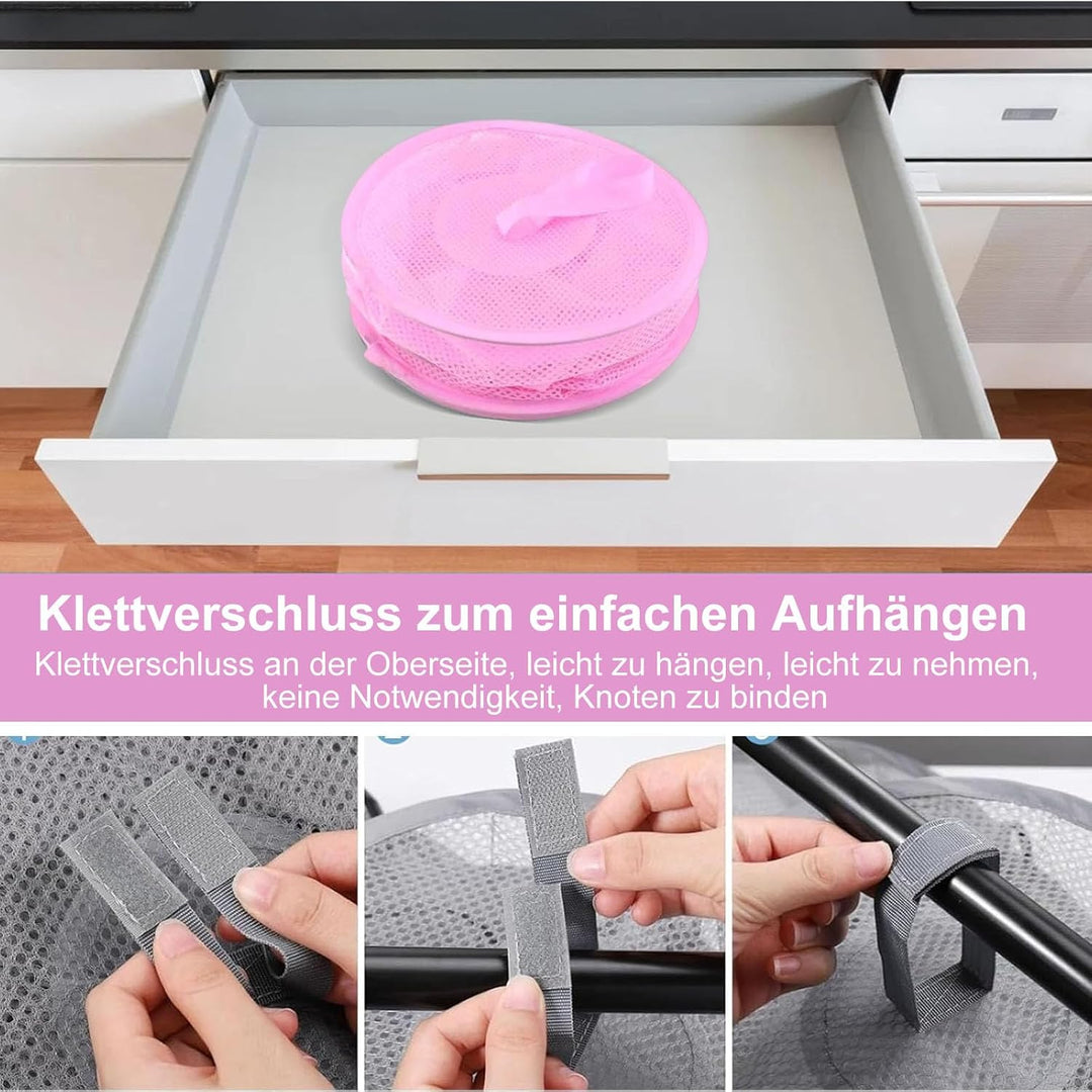 Hängeaufbewahrung, 2 Stück Faltbare Hängeaufbewahrung Organizer, 5 Fächer Hängeregal Mesh Hängende N