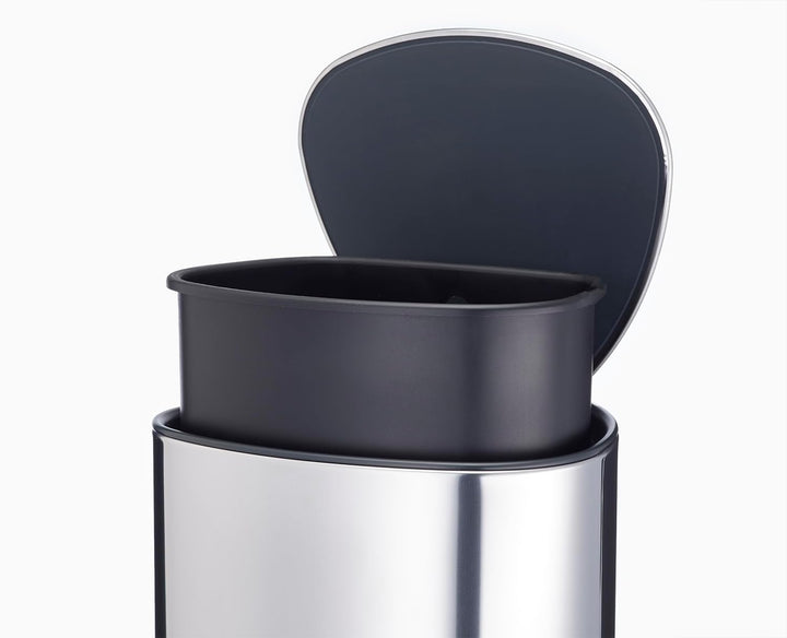 Joseph Joseph EasyStore Luxe 5l Edelstahl Treteimer mit Müllbeutel, Absenkautomatik Deckel, herausne