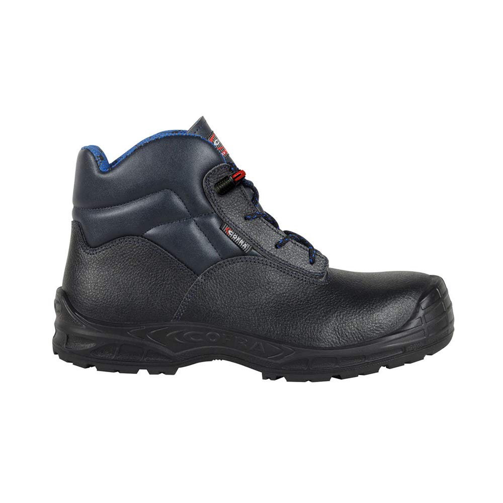 Cofra 12940-001.W42 TRIESTE BLUE UK S3 SRC Sicherheitsstiefel, Schwarz/Hellblau, Grösse 42