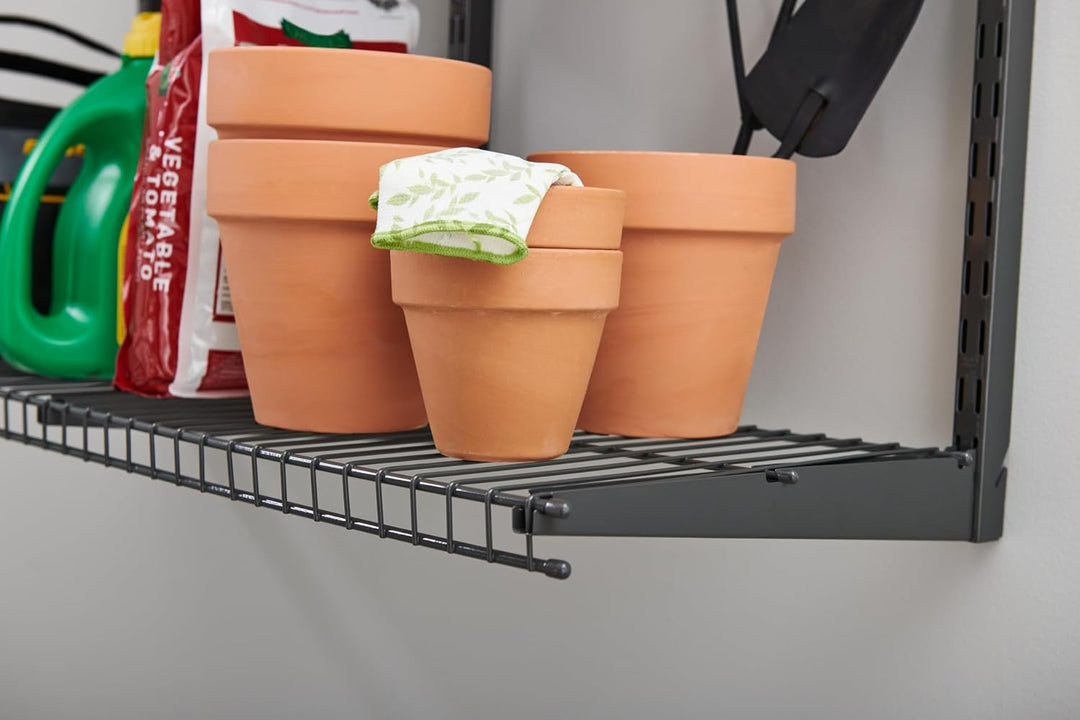 Rubbermaid Fasttrack Schienenaufbewahrung, 91,4 x 30,5 cm, 3 Regalböden, 159 kg pro Regal, für Zuhau